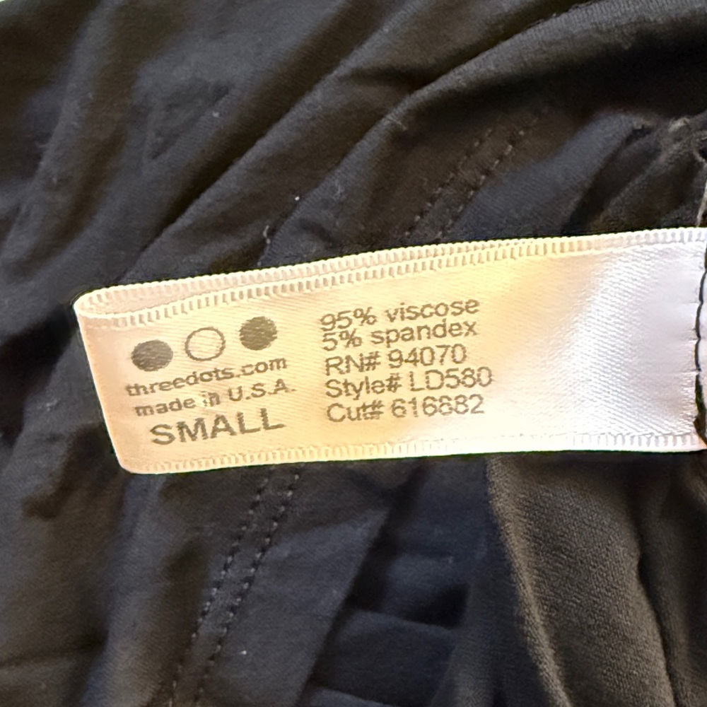 Three Dots Black Asymmetrical Dress - Picture 6 of 7